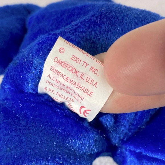 Vintage Ty Beanie Baby Blue Unity Bear Bear - Picture 11 of 13